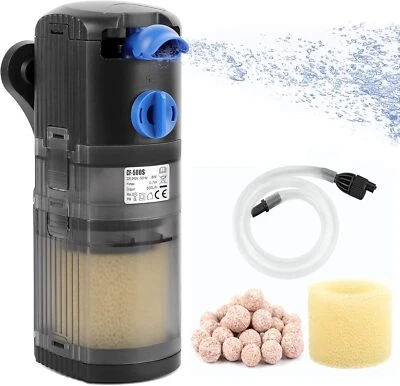 Aquarium Innenfilter Kompakt Filter Schwammfilter Aquarien 500/1500L/H Pumpe DHL - Bild 1 von 4