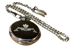 Royal Navy Submarine Service Cap Badge Military  Masons Of London Pocket Watch - Picture 1 of 5