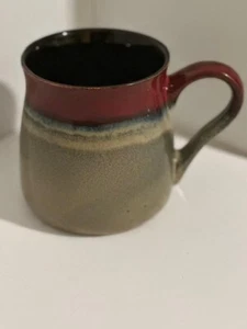 Boston Warehouse Trading Co. Layered Glaze Stoneware Jumbo Mug Coffee Cup 4 3/4 - Picture 1 of 4