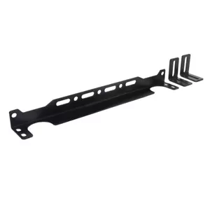 Universal Oil Cooler Mounting Bracket 340mm 13.4 inch Oil Cooler Black Aluminum - Picture 1 of 15