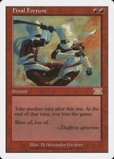 Final Fortune 6th Edition NM Red Rare MAGIC THE GATHERING MTG CARD ABUGames