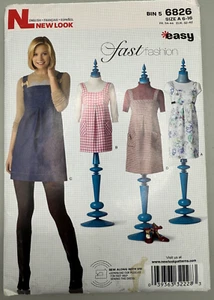 New Look Simplicity Pattern 6826 Misses Sz 6-16 Sundress, Jumper, Dress UNCUT - Picture 1 of 5