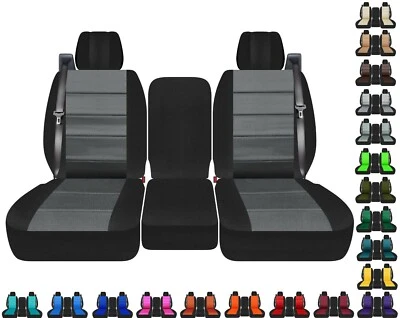 Fundas de asiento de camioneta para Ford F150 2004-2008 40-20-40 asientos delanteros con cinturones de seguridad INT Foto 1 de 4