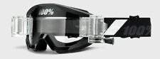 100% Motorcycle Motocross Glasses Strata Svs GOLIATH Black With Tear-Off Film MX