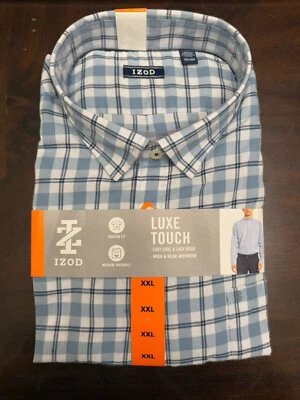 Izod Men’s Luxe Touch Button Up Shirt - Image 1 of 4