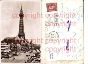 467358,England Blackpool Tower and Promenade Turm - Picture 1 of 1