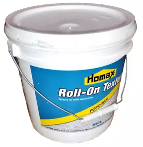 Homax Roll-On Texture Popcorn Bianco Finitura Soffitto Decorativa, Inodore - 2 Gal. - Foto 1 di 3