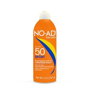 NO-AD Sport SPF 50 Sunscreen Spray Broad Spectrum 9oz Water Resistant - Picture 1 of 5