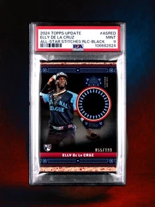 Aggiornamento Topps 2024 - All-Star Stitches Elly De La Cruz - Nero /199 - PSA 9 - Foto 1 di 2