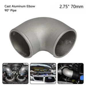 70mm 2.75" 2.75 inch Cast Aluminum Joint Elbow Turbo Intercooler Pipe 90 Degree - Foto 1 di 12