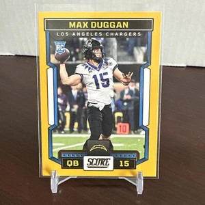 2023 Score Gold Parallel Max Duggan Rookie- LA CHARGERS- QB - Picture 1 of 2