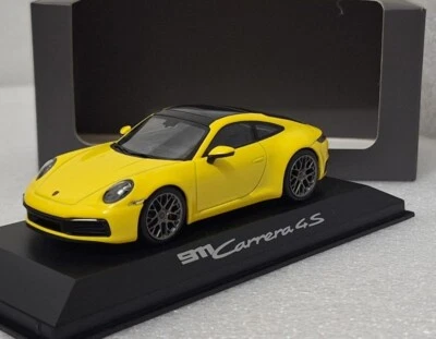 Porsche 911 (992) Carrera 4S Coupe 2019 Yellow 1:43 Minichamps WAP0201720K (13) - Image 1 of 4