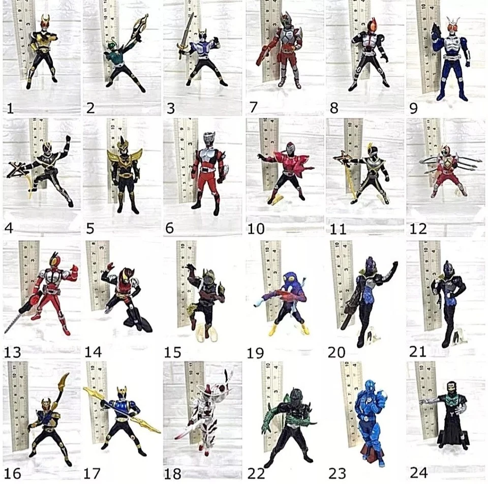 FIGURA DE GASHAPON MONSTRUO KAIJU KAIJIN JINETE CAMEN ENMASCARADO Nº 1-24 BANDAI LOTE 6 Foto 1 de 4