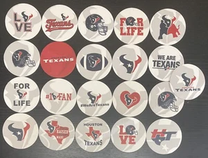 Lot Of 21 Houston Texans Football 4’’ Round Cardboard Coasters Nice Gift Idea - Picture 1 of 1