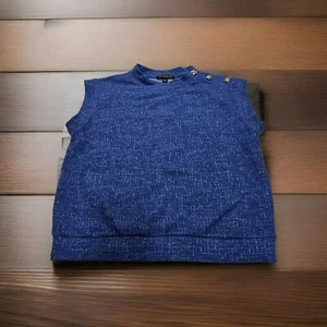 I.N.C. International Concepts Sweater Shell W/ Button Trim Accents Women's Small - Picture 1 of 9