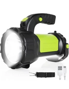 GeeRic Handheld Torch, Professional Flashlight 6 Mode 6000 Lumen Campi - Picture 1 of 7