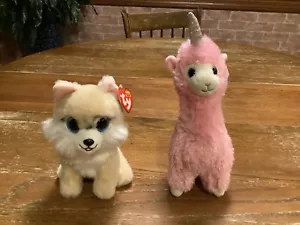 Ty Beanie Babies Boos Honeycomb small dog Lana Llama - Picture 1 of 6