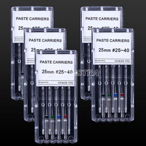 5 Boxes Dental Rotary Paste Carriers Engine Use 25#-40# 25mm Stainless Steel - Picture 1 of 12