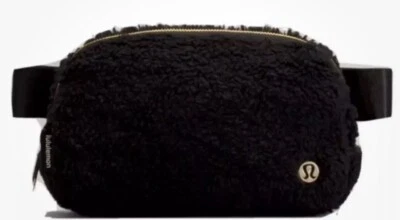 Lululemon Everywhere FLEECE Belt Bag- NWT - Black sherpa-NEW