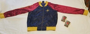 Wonder Woman Ltd Edition Bomber Jacket Hot Topic Her Universe Sz L + Bonus Cuffs - Picture 1 of 12