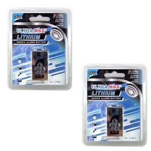 2 blister batteria al litio 9 V rilevatore di fumo blocco rilevatore di fumo PP3 PPK MN1604 - Foto 1 di 4