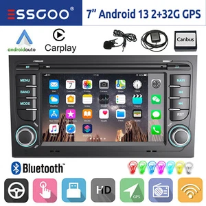 Carplay Android 13 Autoradio Navi RDS WIFI Für Audi A4 S4 RS4 B6 B7 B8 SEAT EXEO - Bild 1 von 15