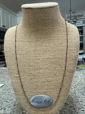 Origami Búho Chocolate Marrón Bola Estación Cadena 28-30" NUEVO RARO Foto 1 de 3