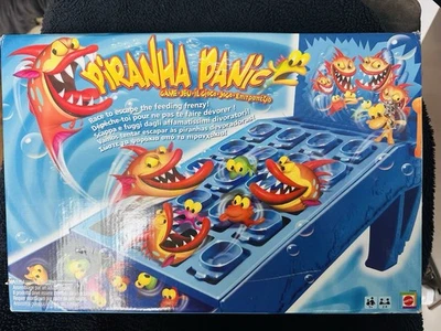 Mattel Piranha Panic (2008) – Ages 5+, 2–4 Players – Escape the Frenzy. - Image 1 of 4