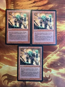 MTG 3 x Goblin Grenade (Rush) Fallen Empires Played Condition Red!! - Picture 1 of 8