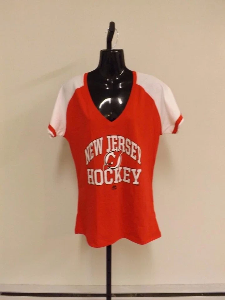 Camiseta New Jersey Devils para mujer talla M mediana majestuosa Foto 1 de 1