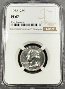 1952 Washington Quarter 25c - NGC PR67 - Picture 1 of 2