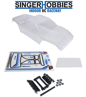 REDCAT RER41335 VERTEX-6 1/6 Cuerpo de vértice con máscara de ventana (transparente) (1 pieza) Foto 1 de 2