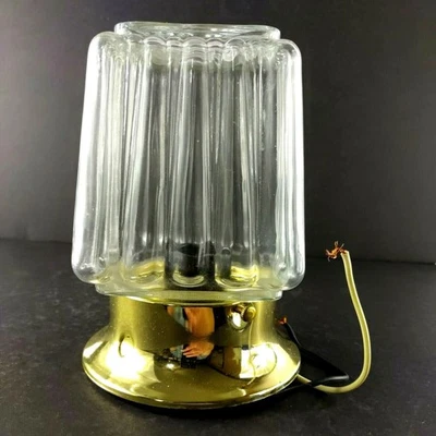 Electric Outside Porch Light Gold Tone Glass - Изображение 1 из 4