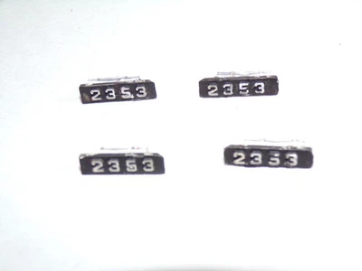 Vintage  Lionel 2353 F3 Diesel , Original Number Boards 2 pair (2 left &2 right) - Image 1 of 2