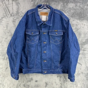 Giacca di jeans Wrangler autentica blu western denim M-159 taglia XXL cowboy - Foto 1 di 19