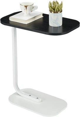 C-Shaped Sofa Side End Table Coffee Laptop Table Living Room Bedroom Compact UK - Image 1 of 4