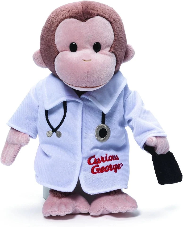 GUND 13” Curioso George Monkey Doctor Peluche Juguete Regalo para Niños Foto 1 de 1