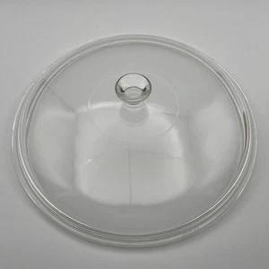 9.5” Glass Lid PYREX 626 - CB - 16 Round With Handle Vintage Casserole Crock Pot - Picture 1 of 9