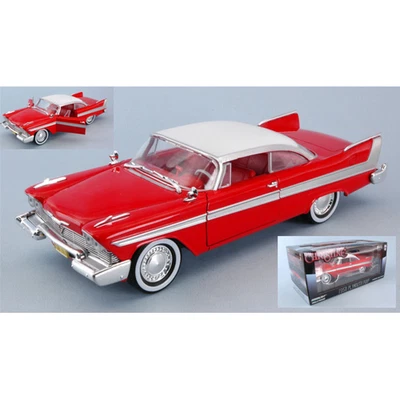 PLYMOUTH FURY 1958 CHRISTINE 1:24 Greenlight Movie Modellino Nuovo - Immagine 1 di 3