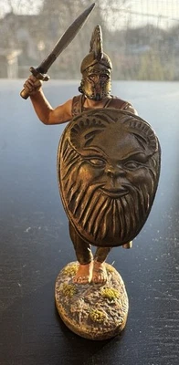 Thomas Gunn Ancient Greeks and Persian XE005A CYPRIOT CHARGING W/BRONZE SHIELD - Image 1 of 4