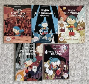 Hilda Series Book Lot By Luke Pearson Netflix Series - Troll, Hound, Stone, Etc - Picture 1 of 1