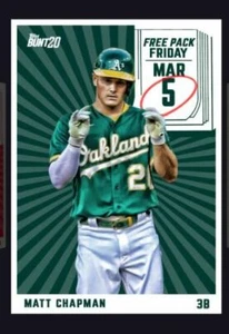Topps Bunt - 2020 Free Pack Friday March 5 ~ Matt Chapman ~ DIGITAL CARD - Picture 1 of 1