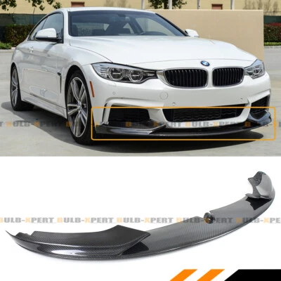 For 14-2020 BMW F32 F33 F36 M Sport Carbon Fiber MP Bumper Lip Spoiler Splitter - Image 1 of 4