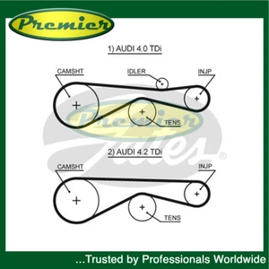 Premier Injection Pump Belt Fits Audi A8 2003-2010 Q7 2007-2009 057109119G - Picture 1 of 1