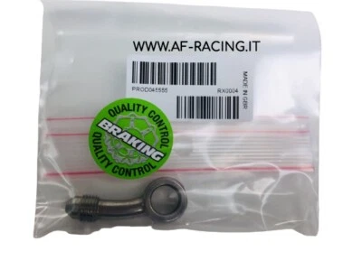 RACCORDO OCCHIELLO FORATO BRAKING 20° LATERALI PER COSTRUZIONE TUBI FRENO - Immagine 1 di 3