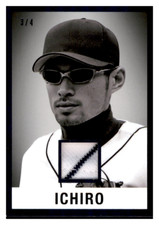 2022 Leaf In The Game Used Jersey Black 3/4 Ichiro Seattle Mariners 1960 LM-12