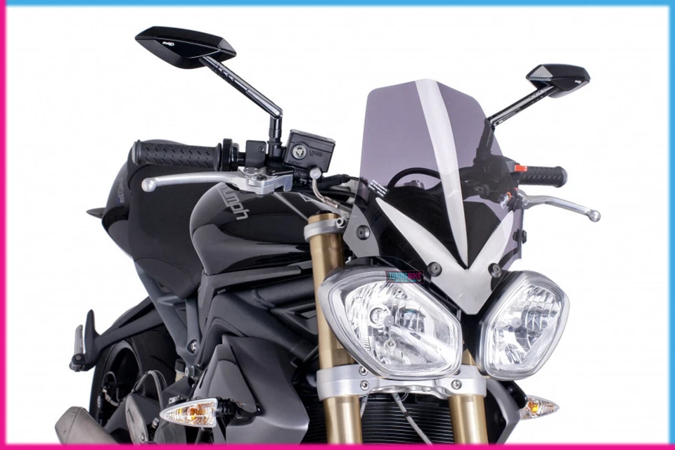 PUIG SCREEN NAKED N.G. SPORT TRIUMPH STREET TRIPLE 2011 LIGHT SMOKE - Image 1 of 1