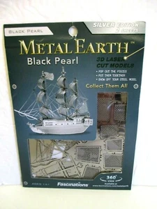Fascination Metal Earth Black Pearl Ship Laser Cut 3D Metal Model Kit NEW Sealed - Picture 1 of 7