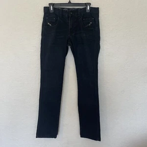 Pantalones de mezclilla CHOR para mujer pierna recta ribete con cremallera elásticos lavado oscuro talla 8 - Imagen 1 de 18