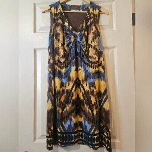 Halogen Abstract Print Sheath Dress Size S - Picture 1 of 7
